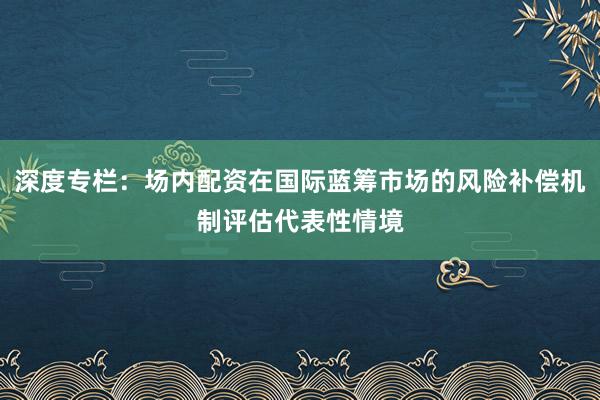 深度专栏：场内配资在国际蓝筹市场的风险补偿机制评估代表性情境