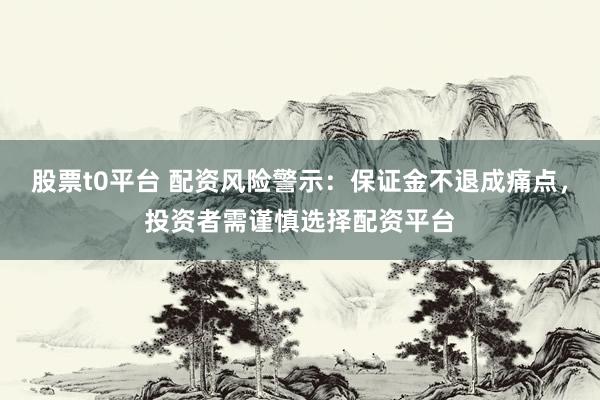 股票t0平台 配资风险警示:保证金不退成痛点,投资者需谨慎选择配资平台